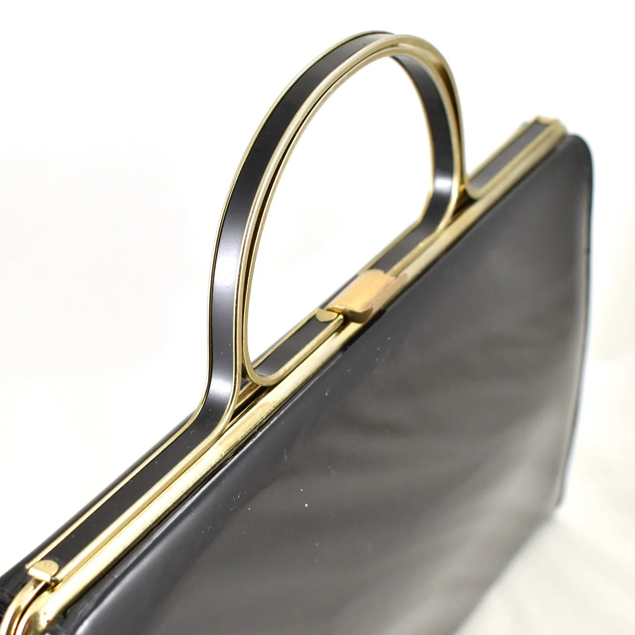 1950s Black Red Interior Bag