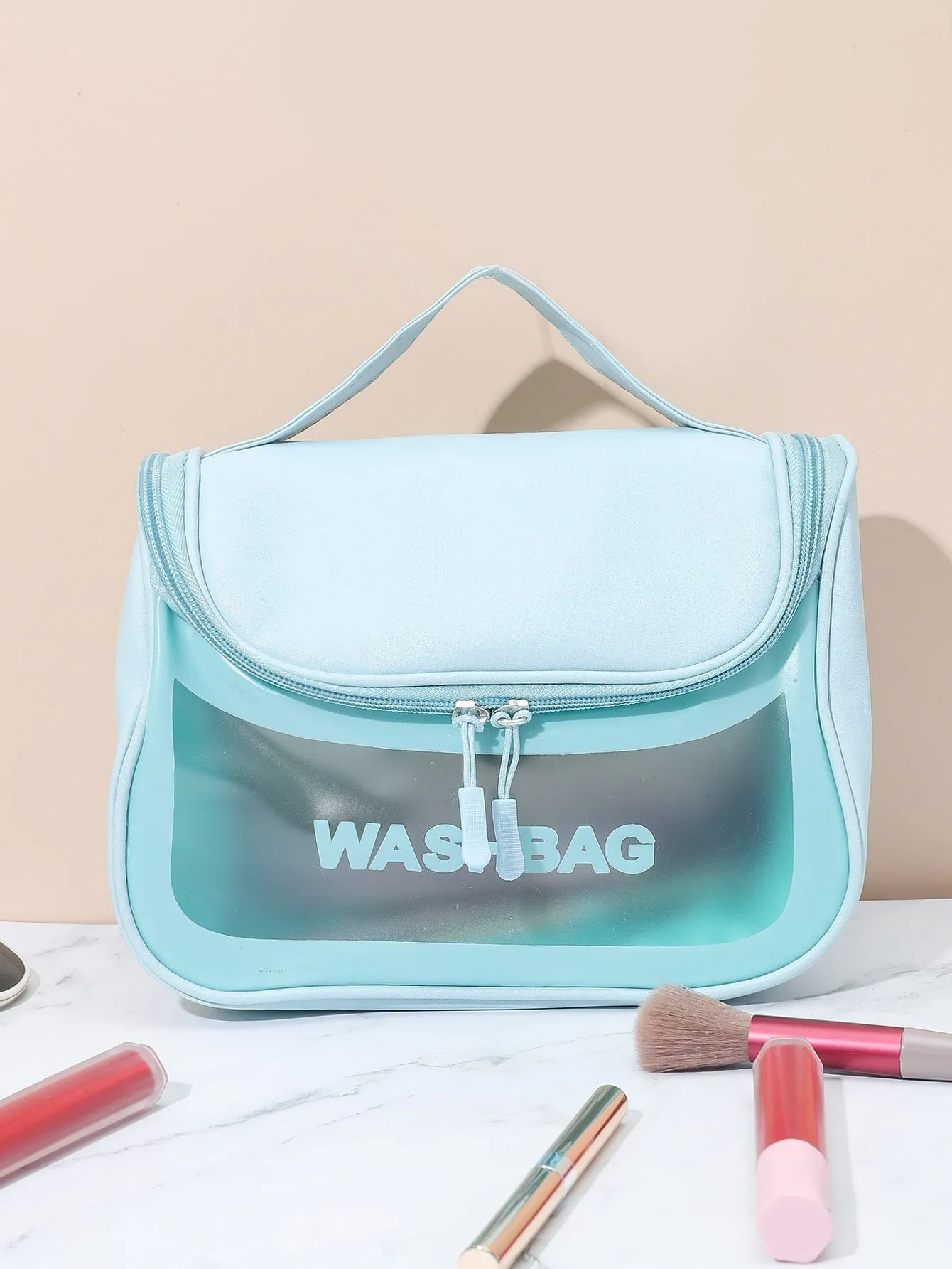 1pc Letter Graphic Makeup Bag