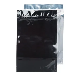 28g x 72 Mylar Bags - Gloss Black