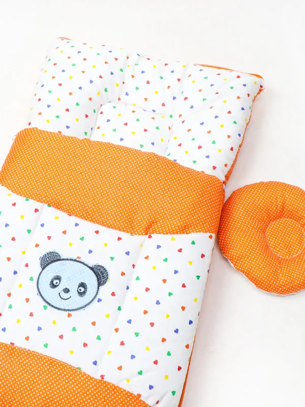 2Pcs Newborn Baby Quilted Sleeping Bag Orange