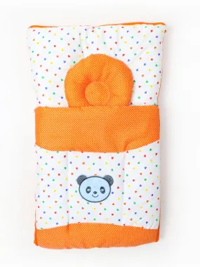 2Pcs Newborn Baby Quilted Sleeping Bag Orange