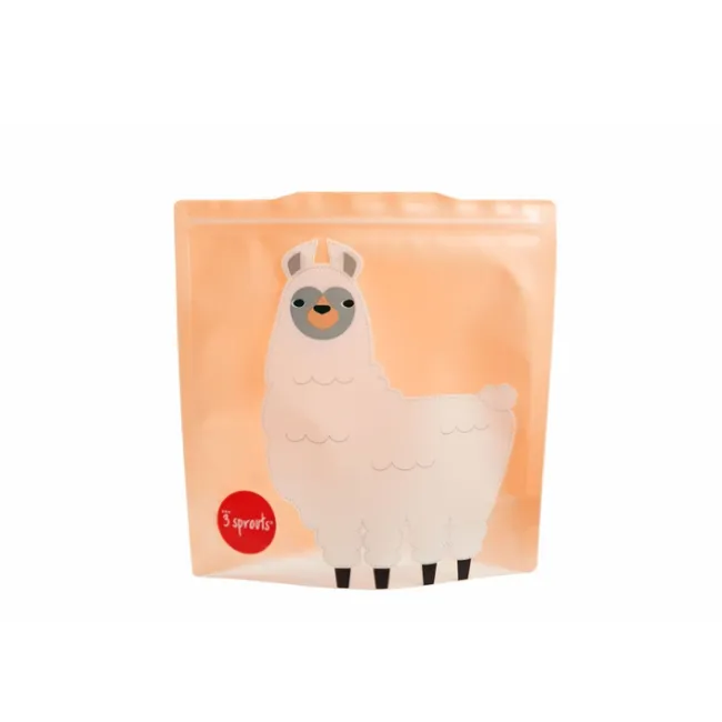 3 Sprouts Sandwich Bag 2pk - Llama