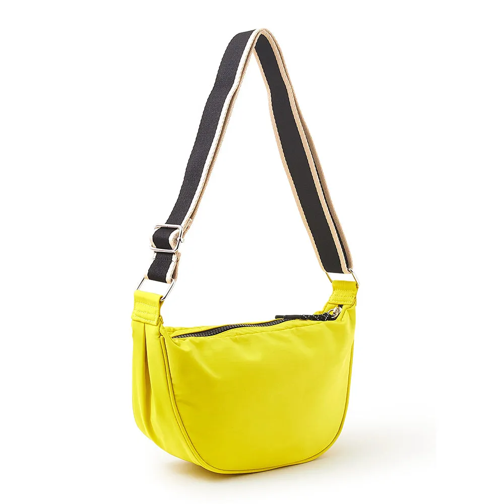 Accessorize London Yellow Nylon Sling Sling Bag