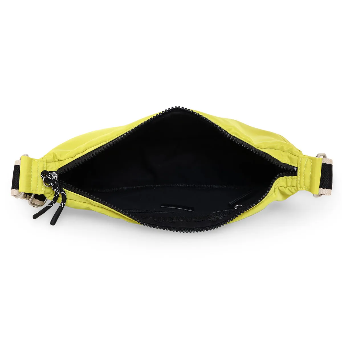 Accessorize London Yellow Nylon Sling Sling Bag