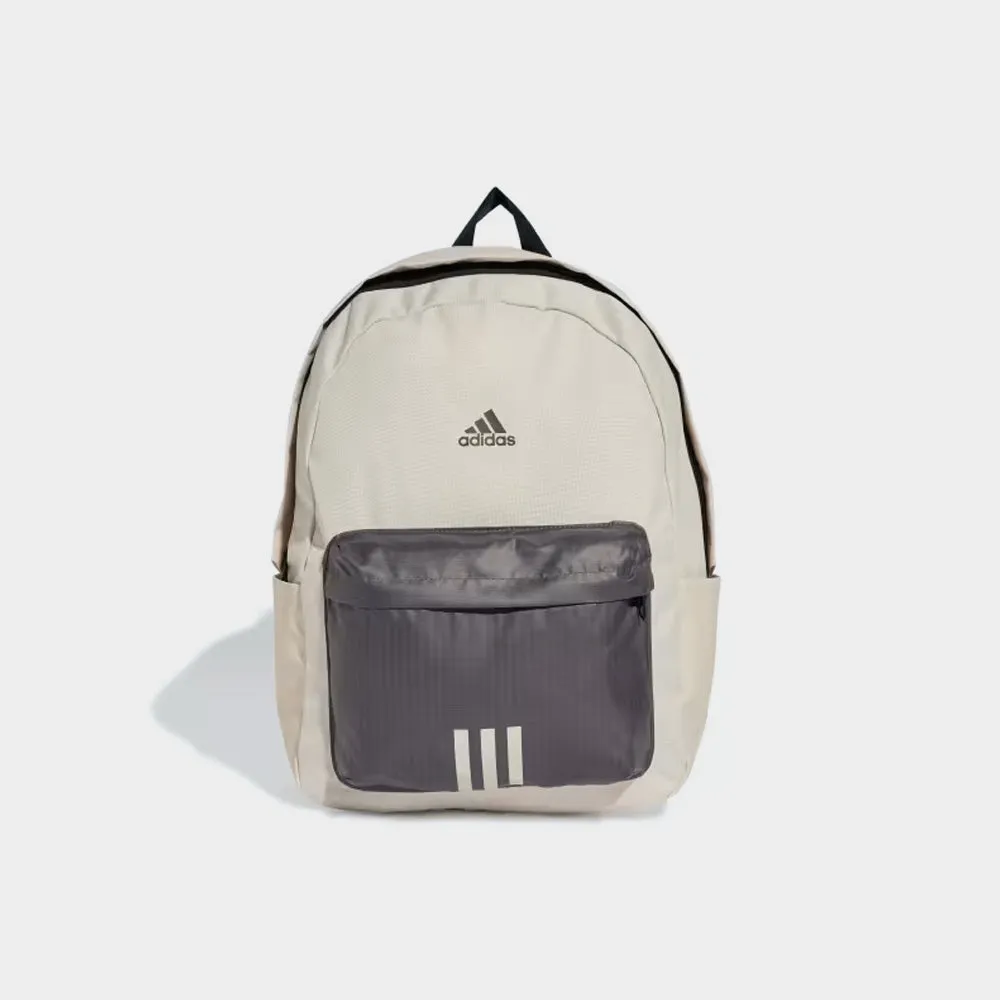 Adidas Unisex Classic Badge Of Sport 3-Stripes Backpack Beige/Black _ 182105 _ Beige