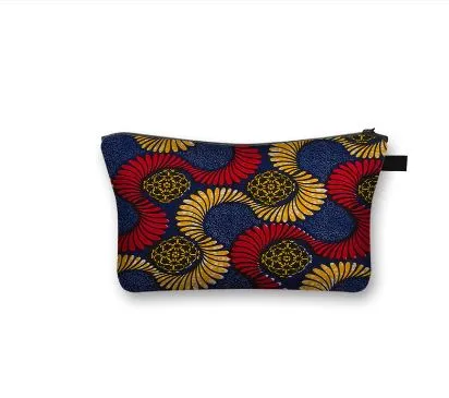 African Print Makeup and Cosmetic Bag