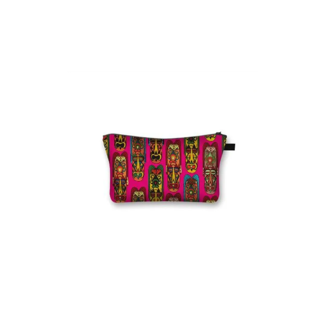 African Print Makeup and Cosmetic Bag