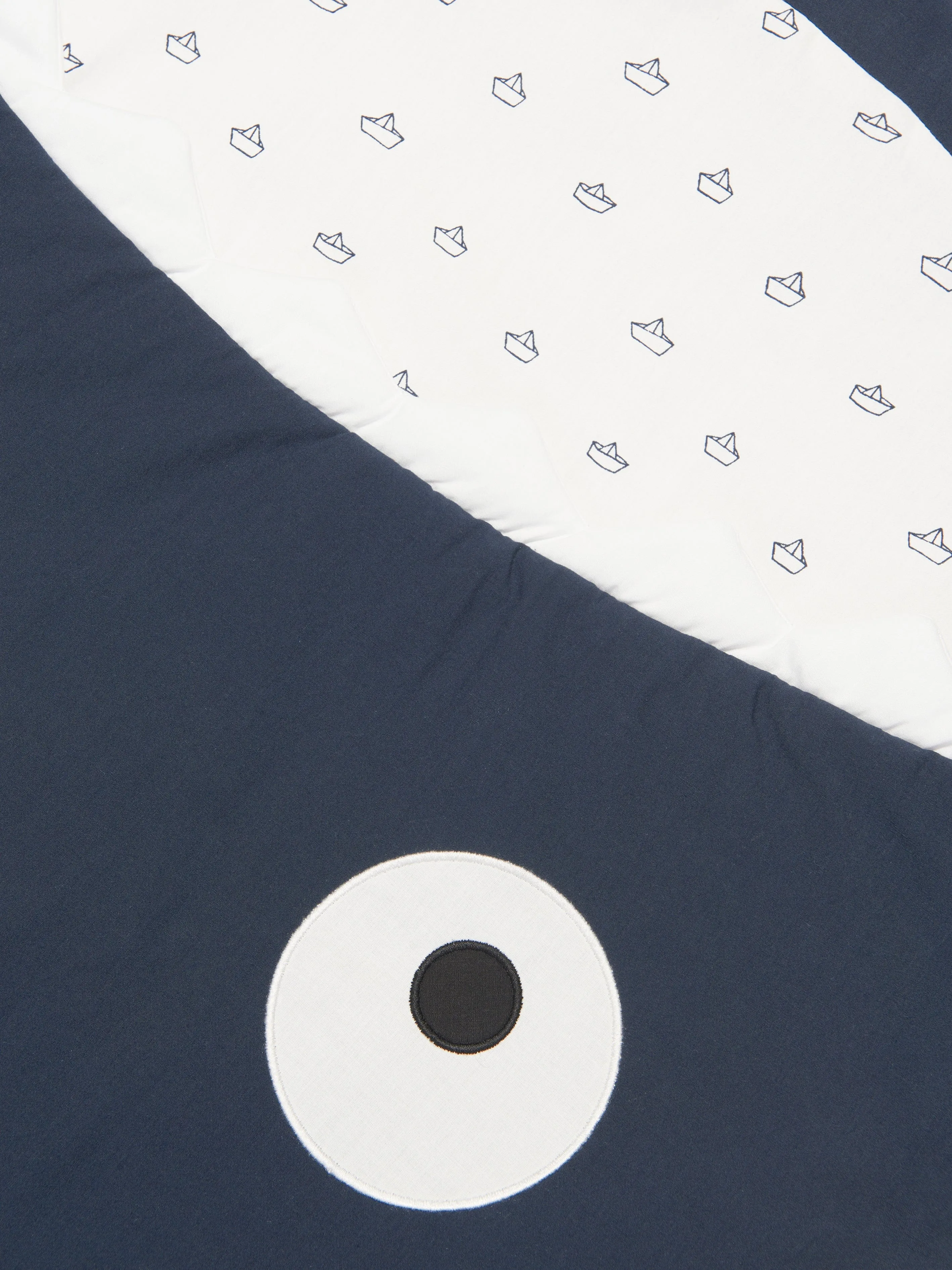 Baby Boats Shark Sleeping Bag in Navy