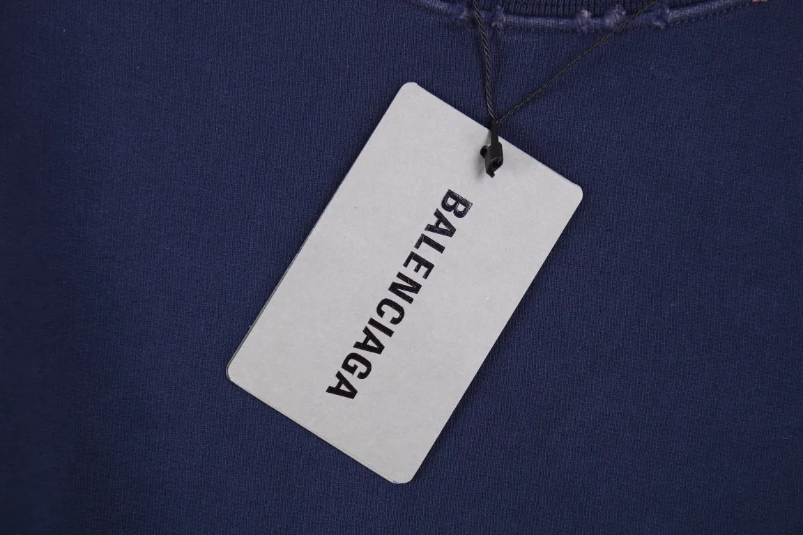 Balenciaga Navy Blue Crewneck