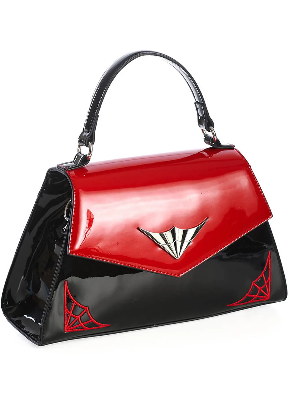 Banned Maybelle Spiderweb Mini Bag Red