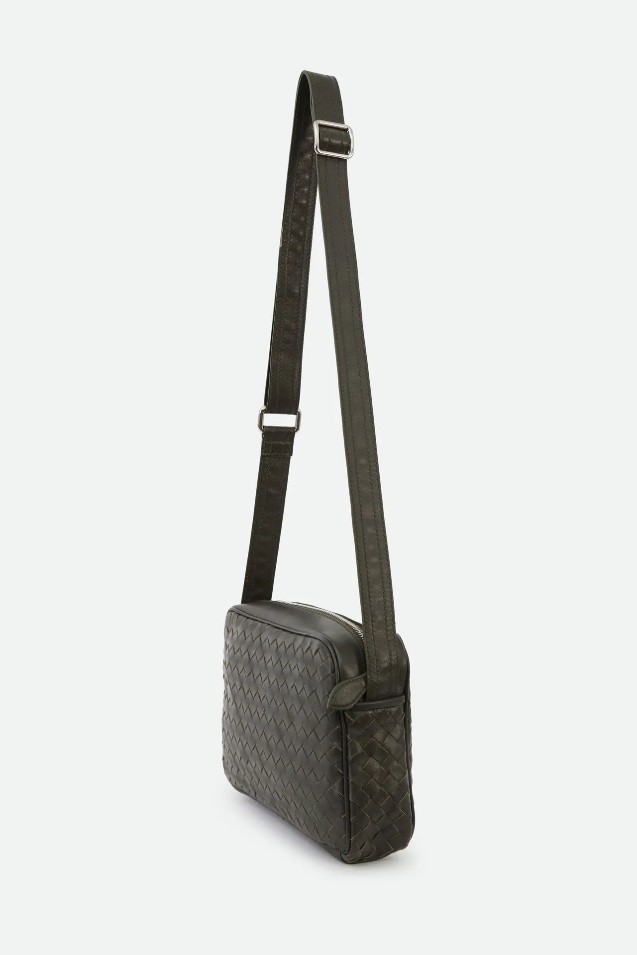 BARI WOVEN BAG IN ITALIAN LEATHER OLIVE