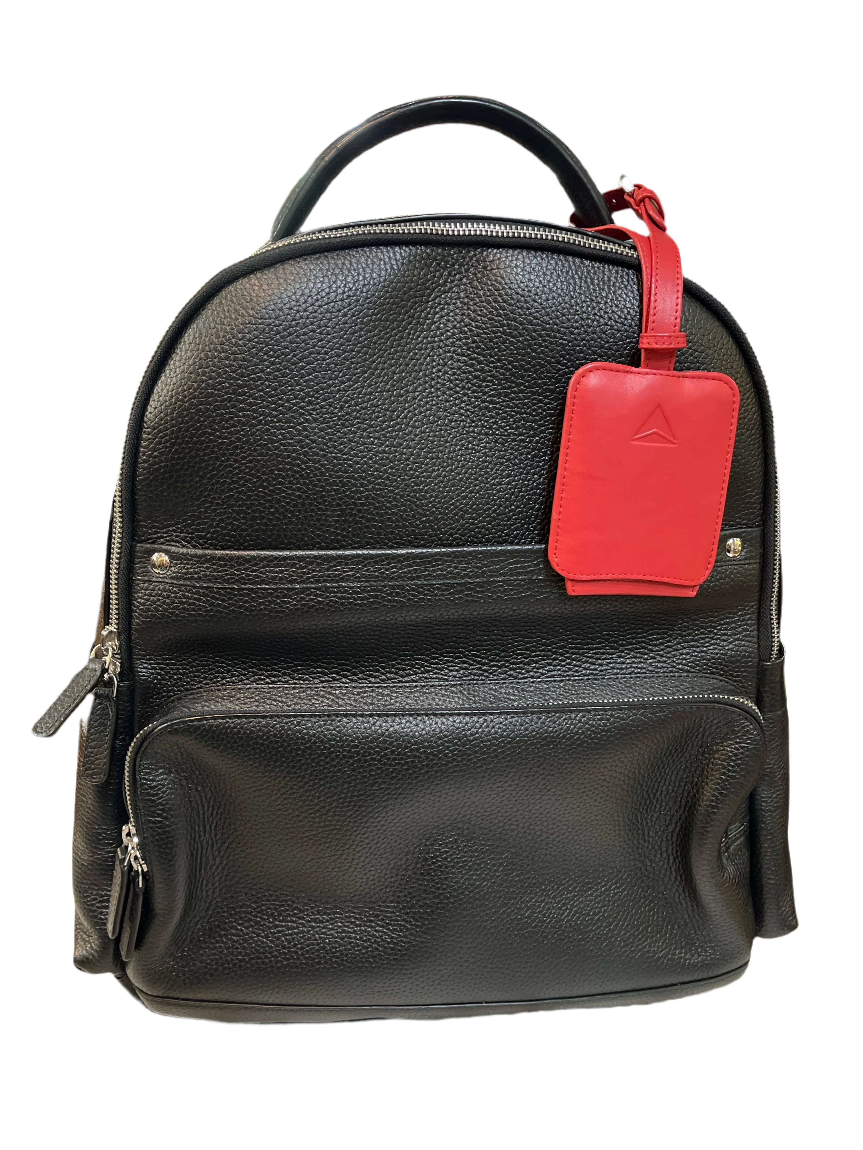 Black Leather Backpack