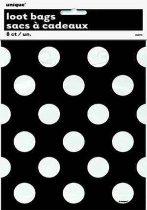 Black Polka dot Loot Bag