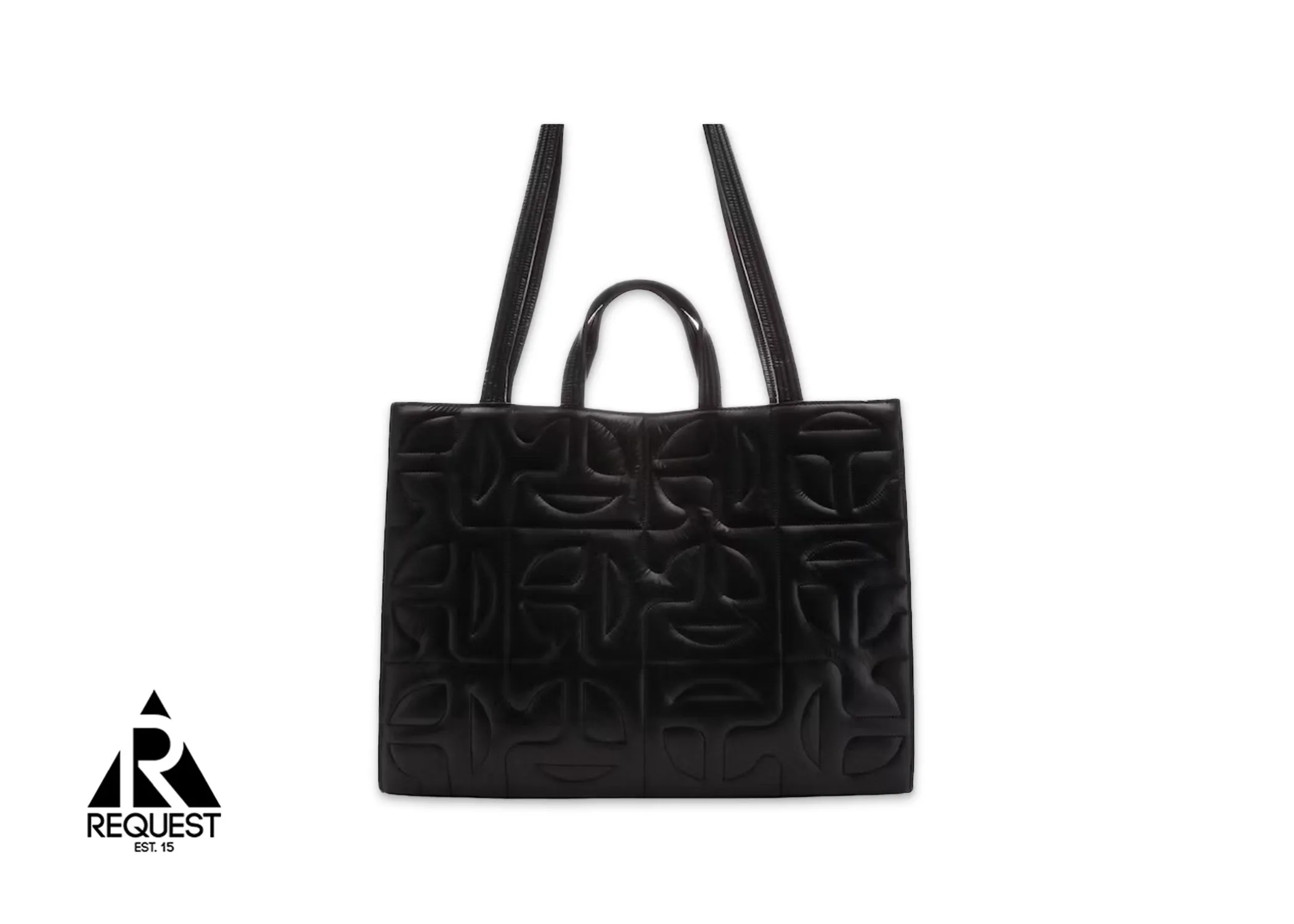 Black Telfar x Moose Knuckles Quilted Nylon Bag