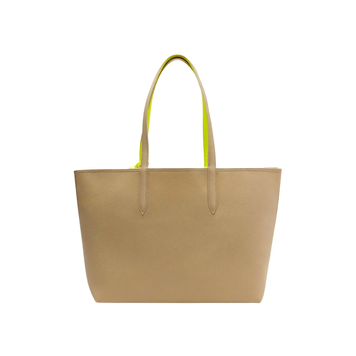 Borsa Lacoste Shopping Bag Anna Reversibile Beige / Lime