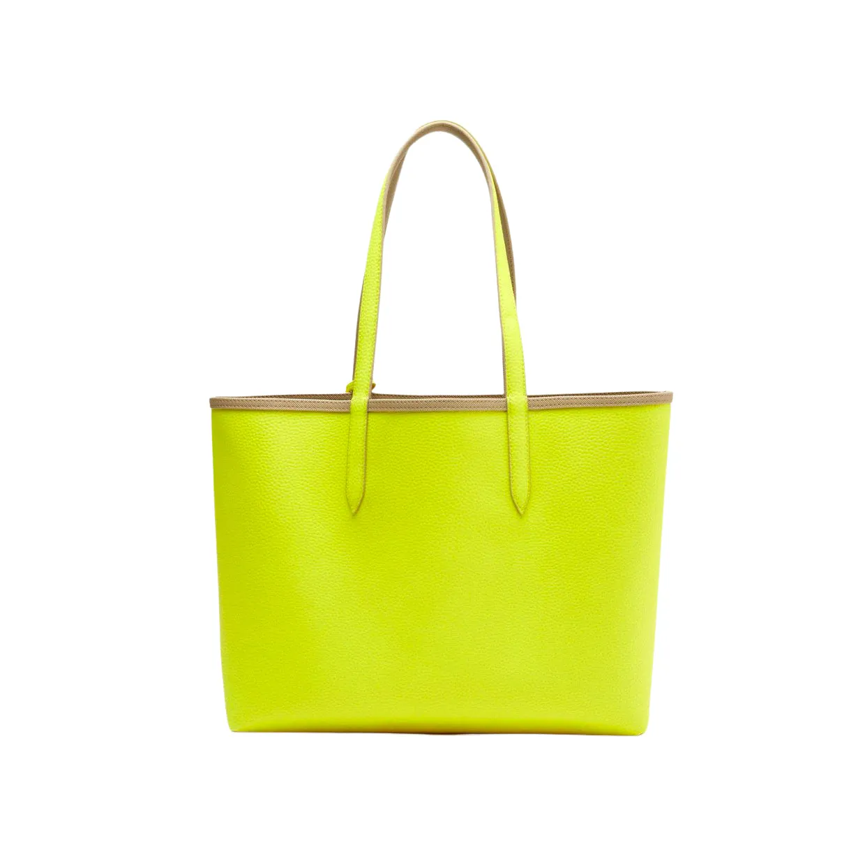 Borsa Lacoste Shopping Bag Anna Reversibile Beige / Lime