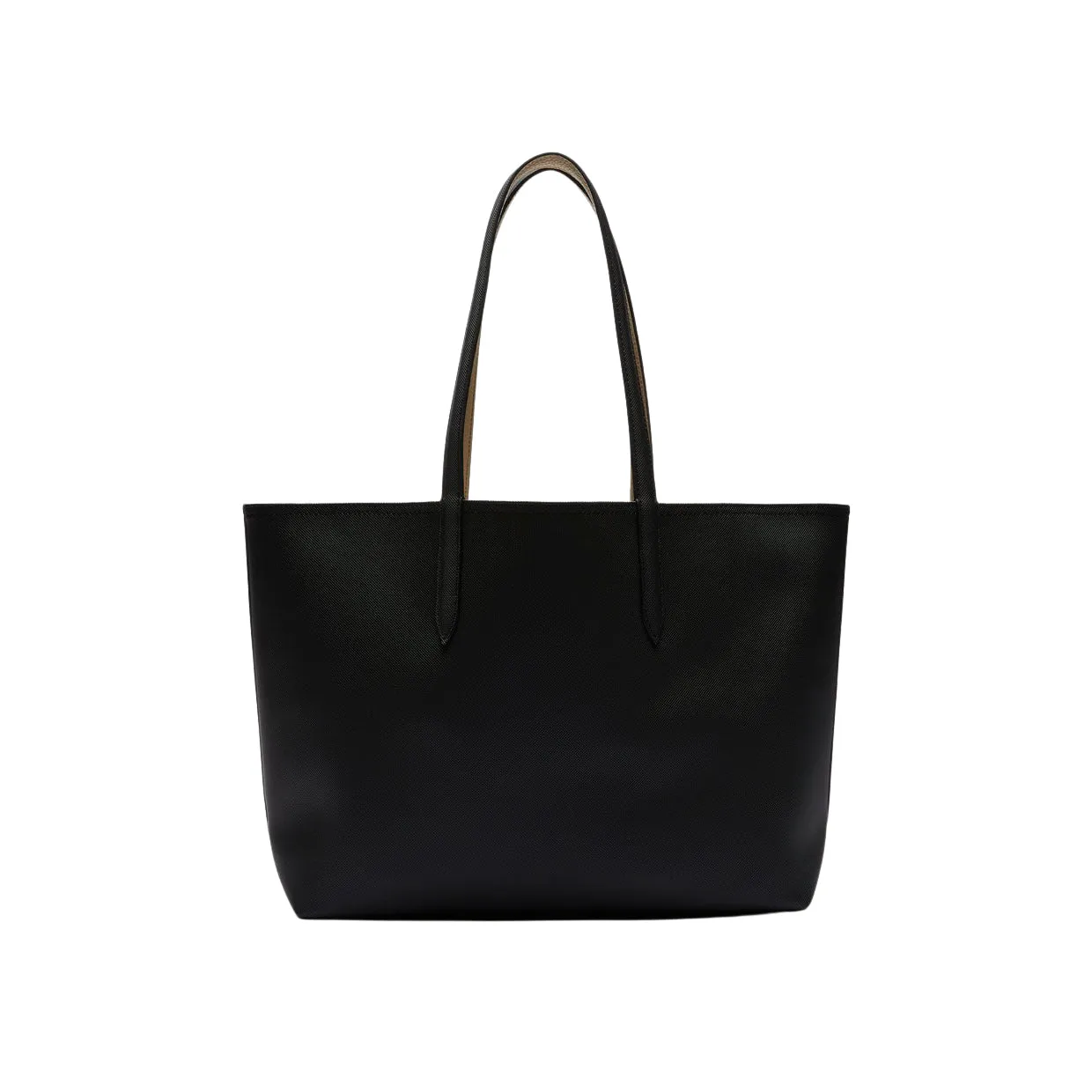 Borsa Lacoste Shopping Bag Anna Reversibile Nero / Beige