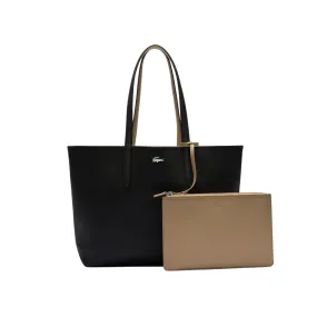 Borsa Lacoste Shopping Bag Anna Reversibile Nero / Beige