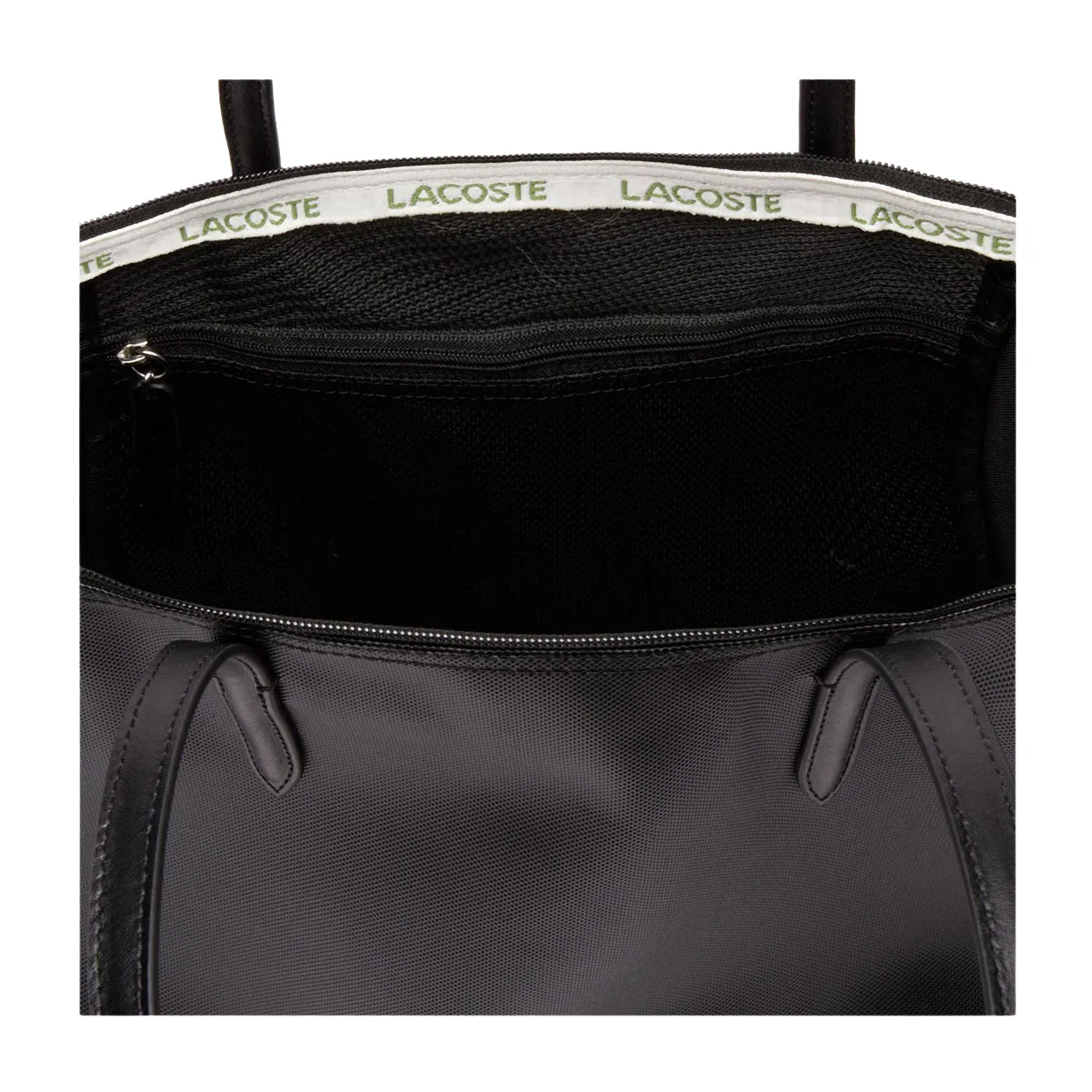 Borsa Lacoste Shopping Bag Zip Nero