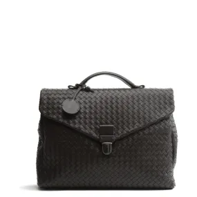 BOTTEGA VENETA Intrecciato Briefcase - Brown