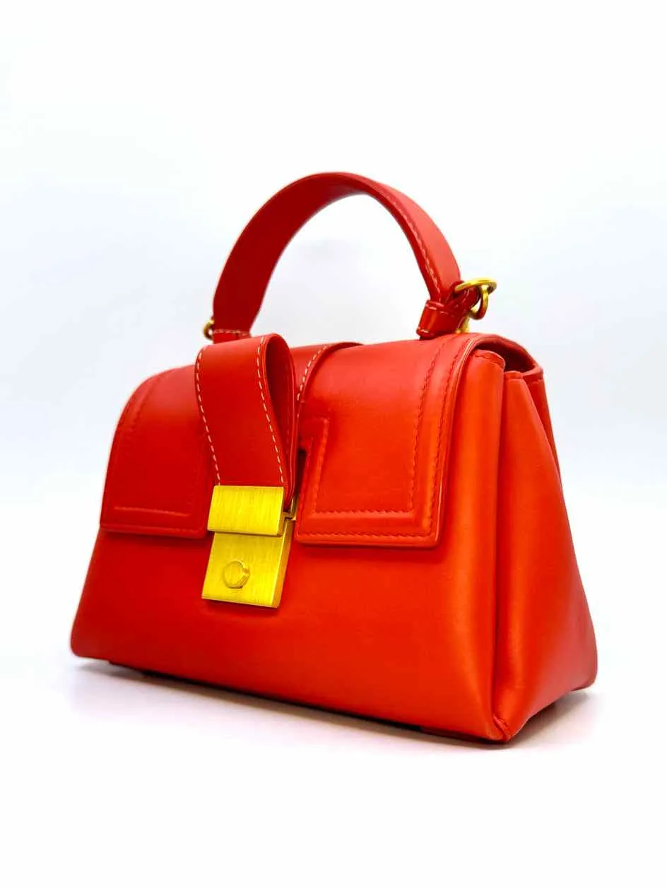 BOTTEGA VENETA Orange Leather Handbag