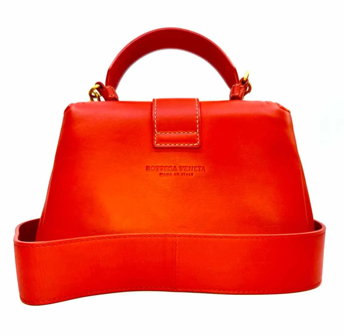 BOTTEGA VENETA Orange Leather Handbag