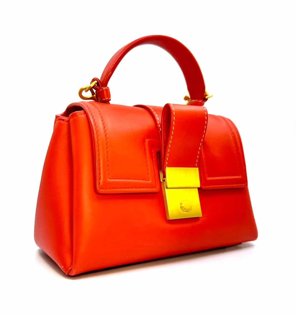 BOTTEGA VENETA Orange Leather Handbag