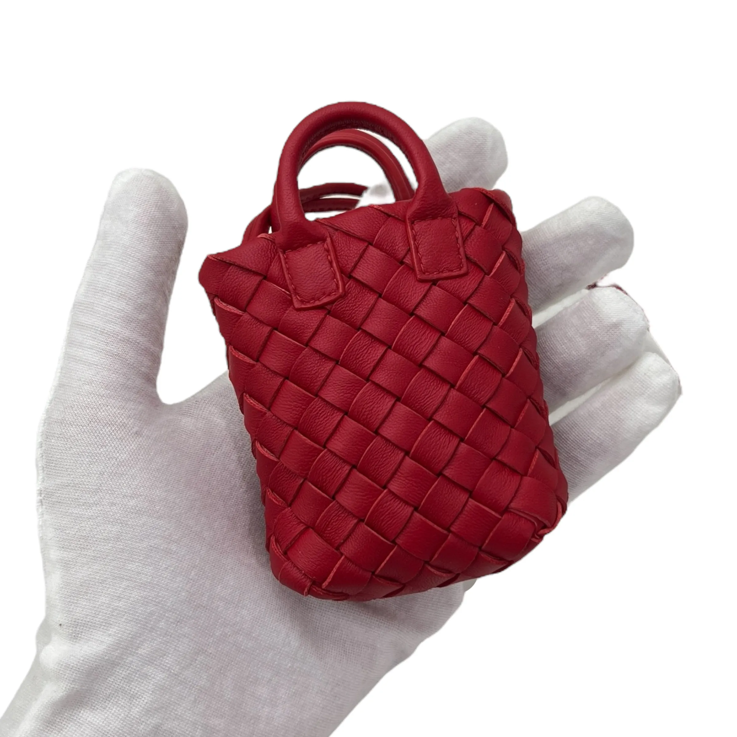 BOTTEGA VENETA PORTACHIAVI IN NAPPA INTRECCIATO