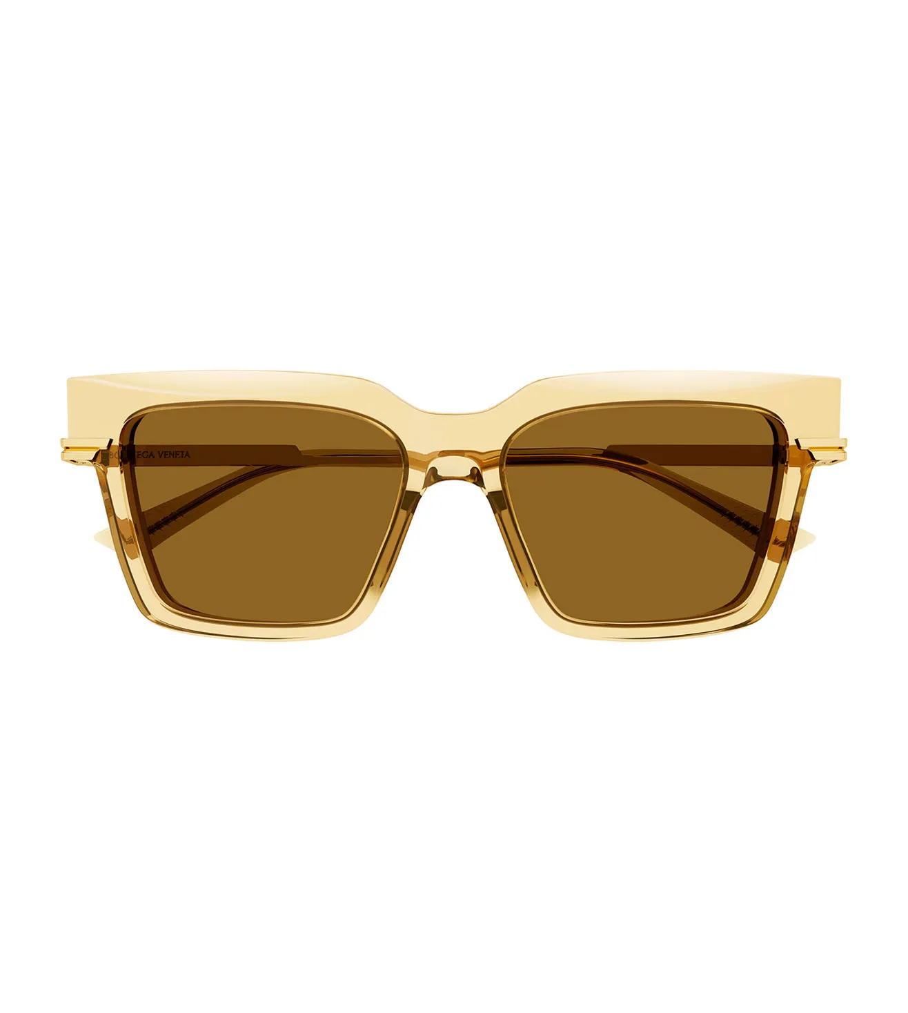 Bottega Veneta Women's Yellow Square Sunglasses