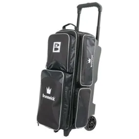 Brunswick Edge Triple Roller Black Bowling Bag