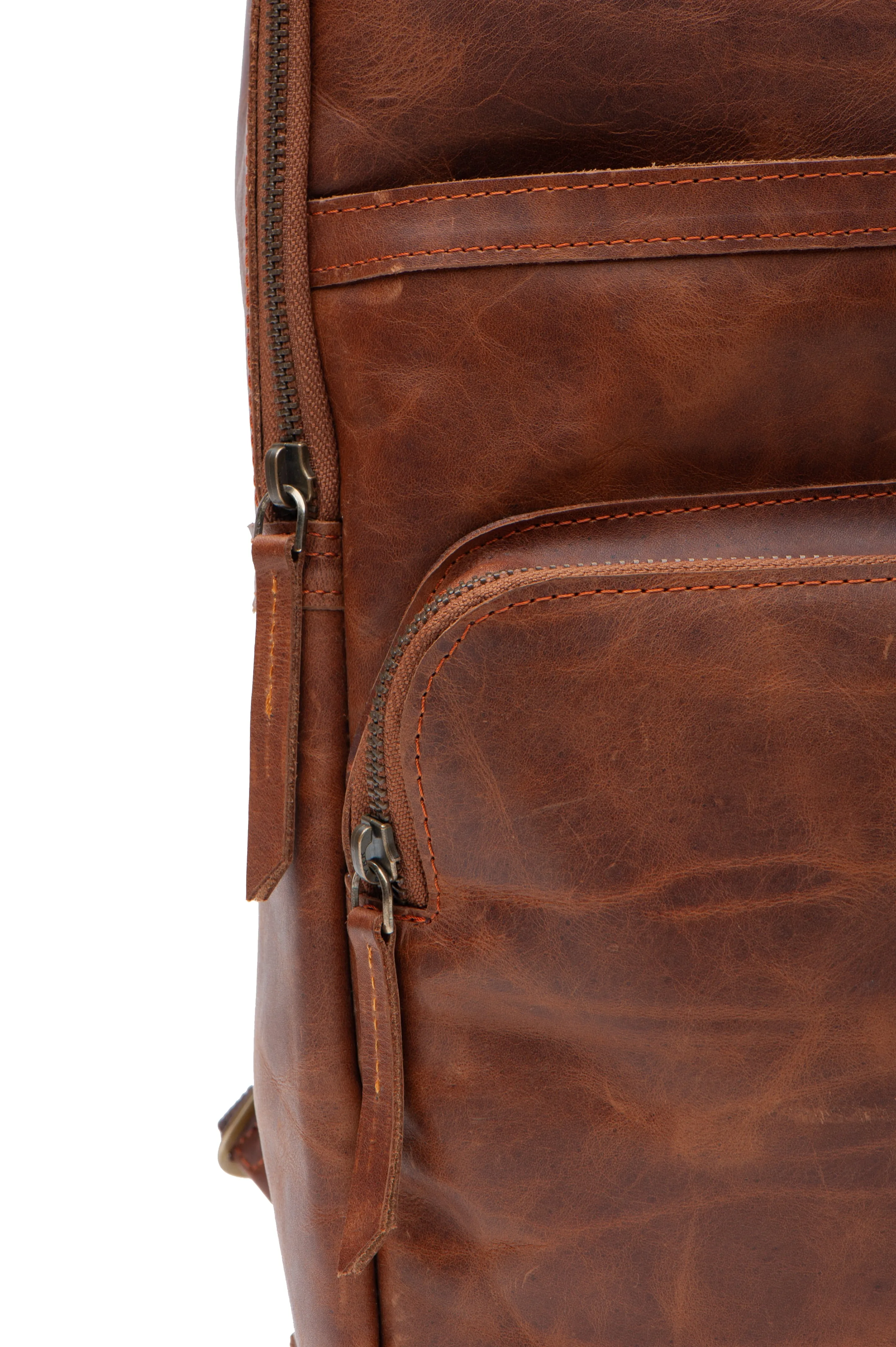 Burch's Vintage Brown Laptop Backpack