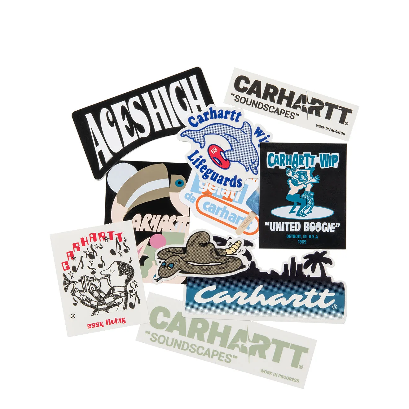 Carhartt WIP Sticker Bag (10 pack) Multicolour