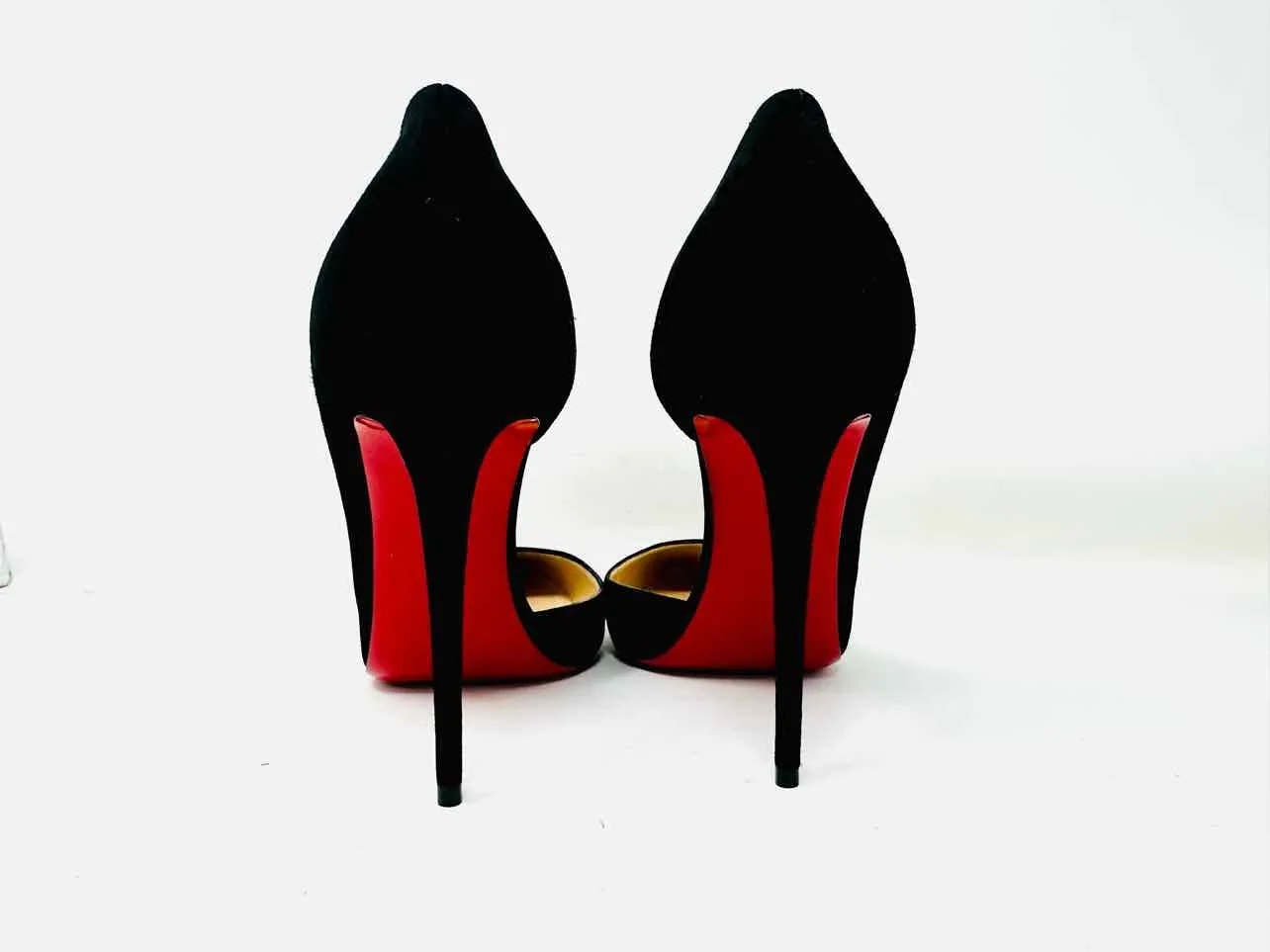 Christian Louboutin Size 10 Black Suede Designer W/ DUST BAG Pumps