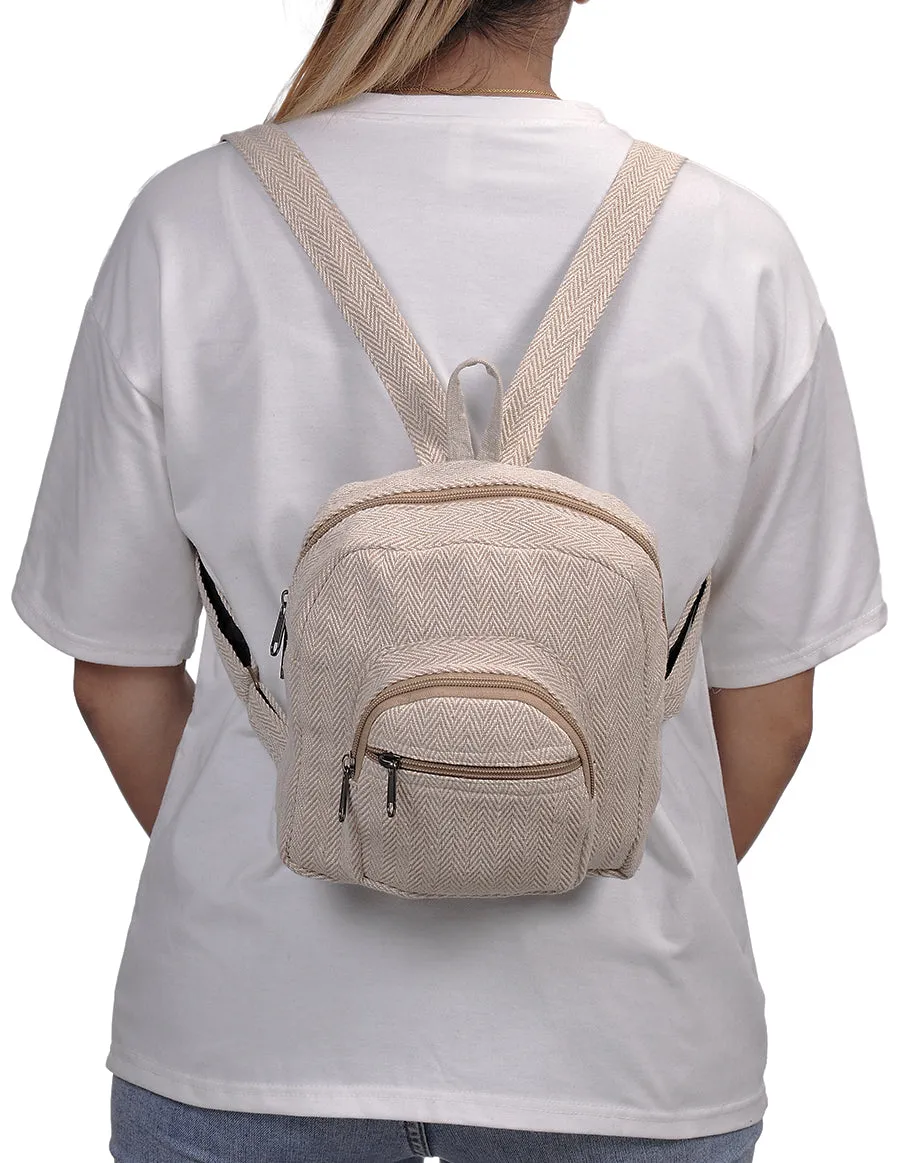 Cotton Mini Back Pack Bag