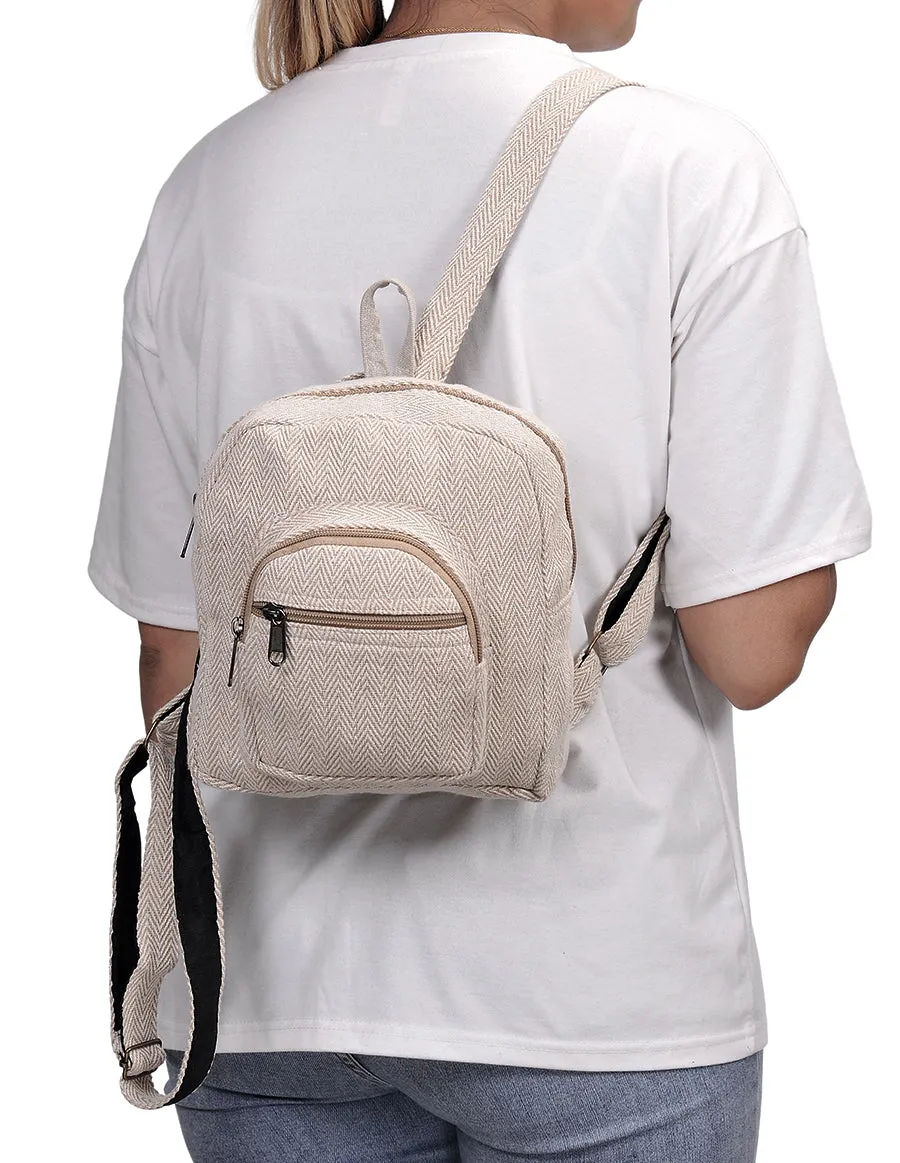 Cotton Mini Back Pack Bag