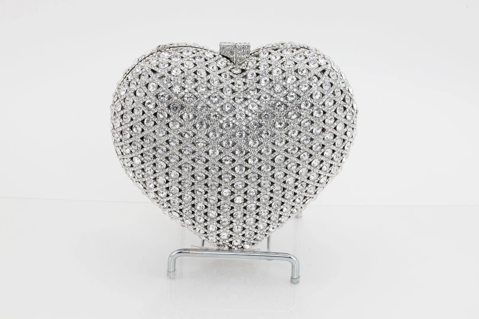 Couture Diamond Heart Evening Bag