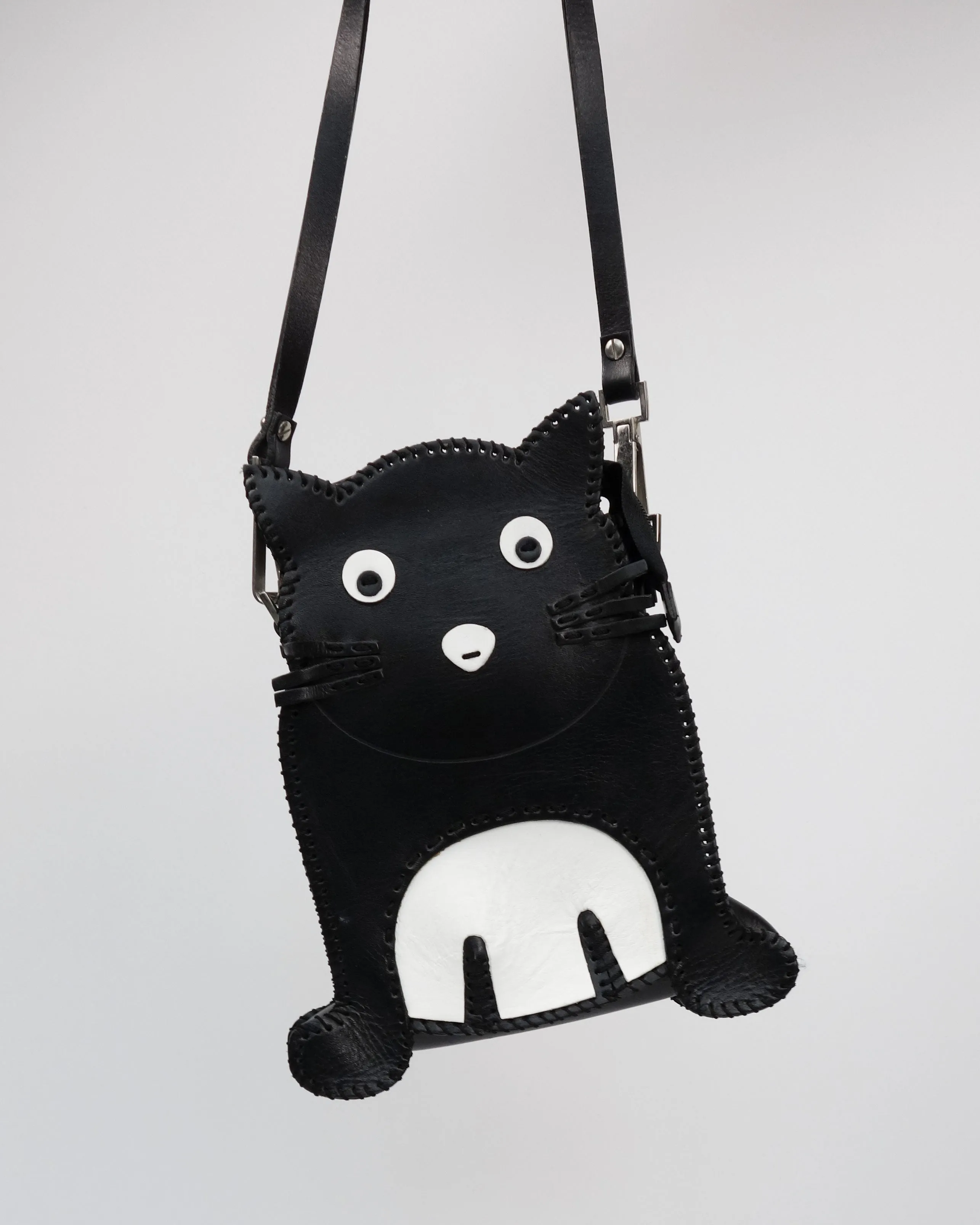 Custo Barcelona Black And White Cat Bag 2000's