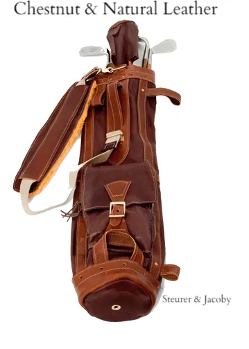 Custom Premium Leather Pencil Style Golf Bag