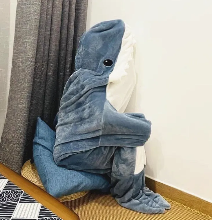 Cute Shark Shawl Blanket Sleeping Bag PN6213