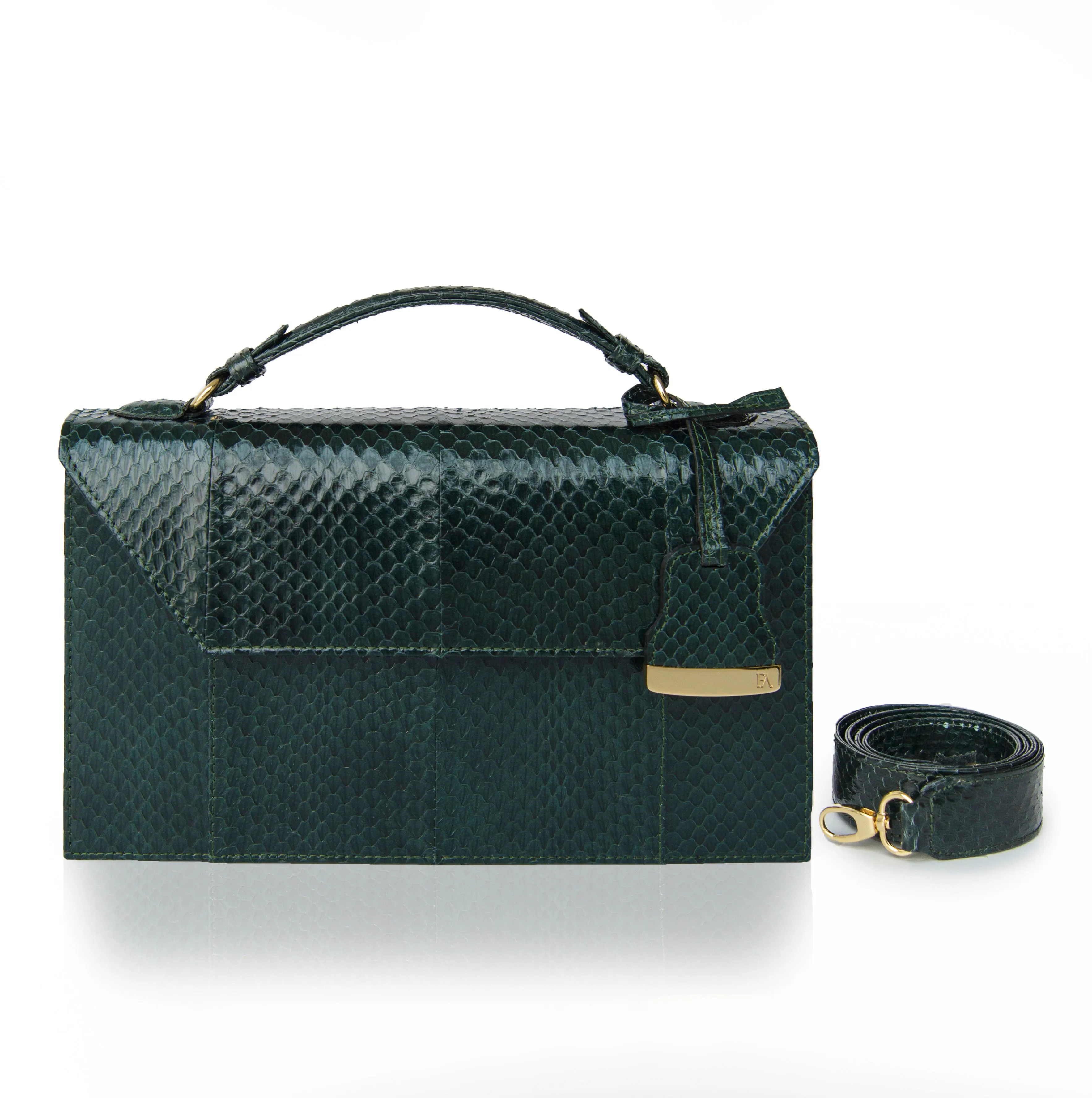 Dark Green Cynthia Top Handle