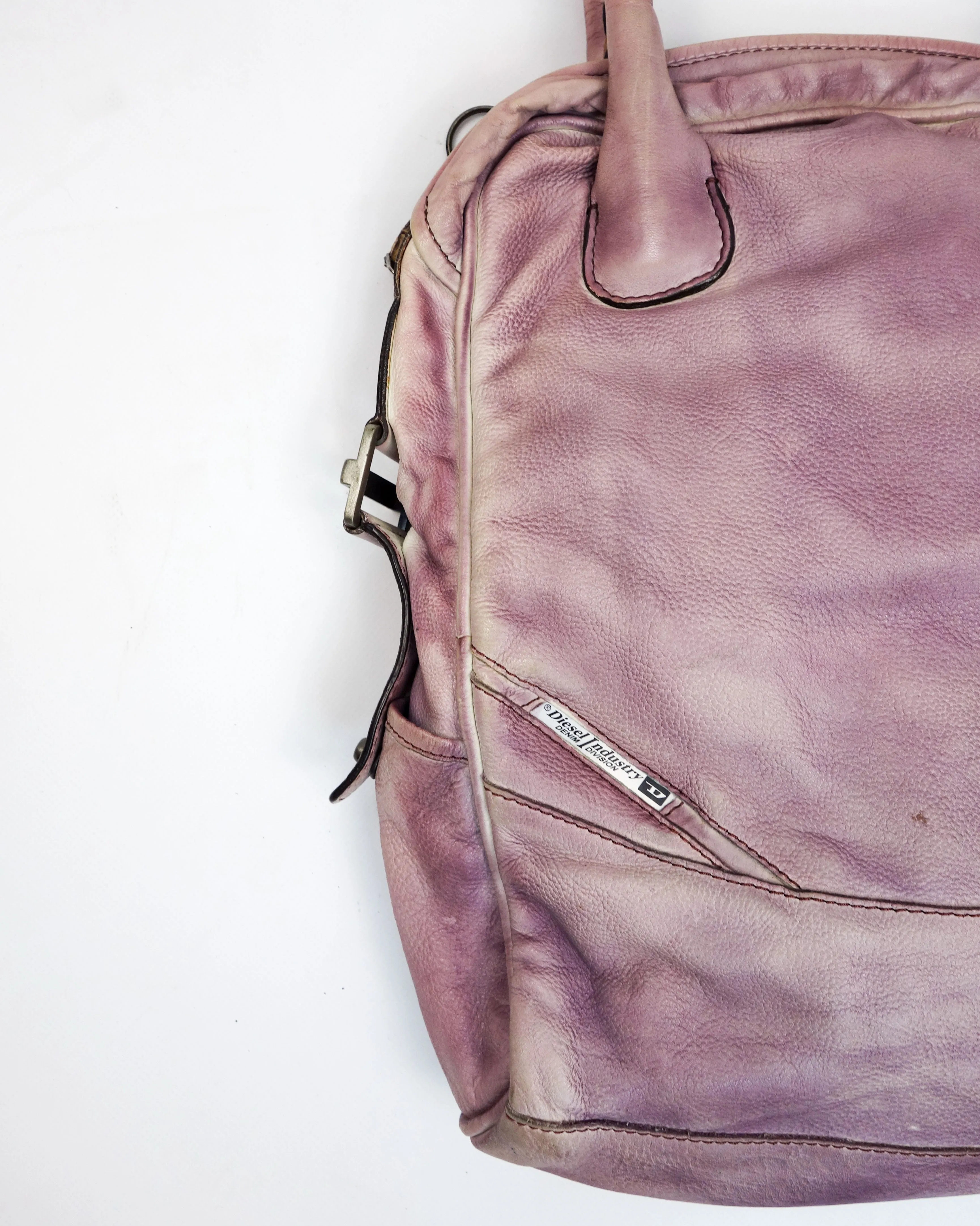 Diesel Faded Purple Soft Leather Bag 2000's