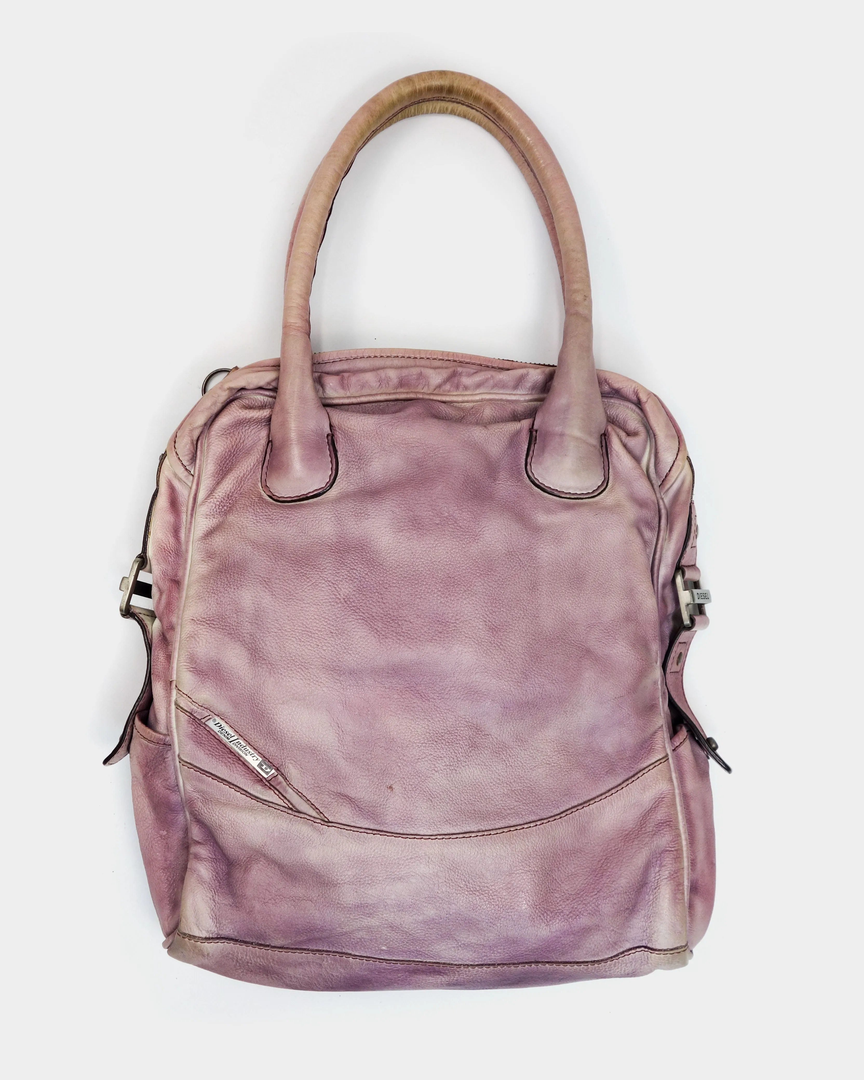 Diesel Faded Purple Soft Leather Bag 2000's