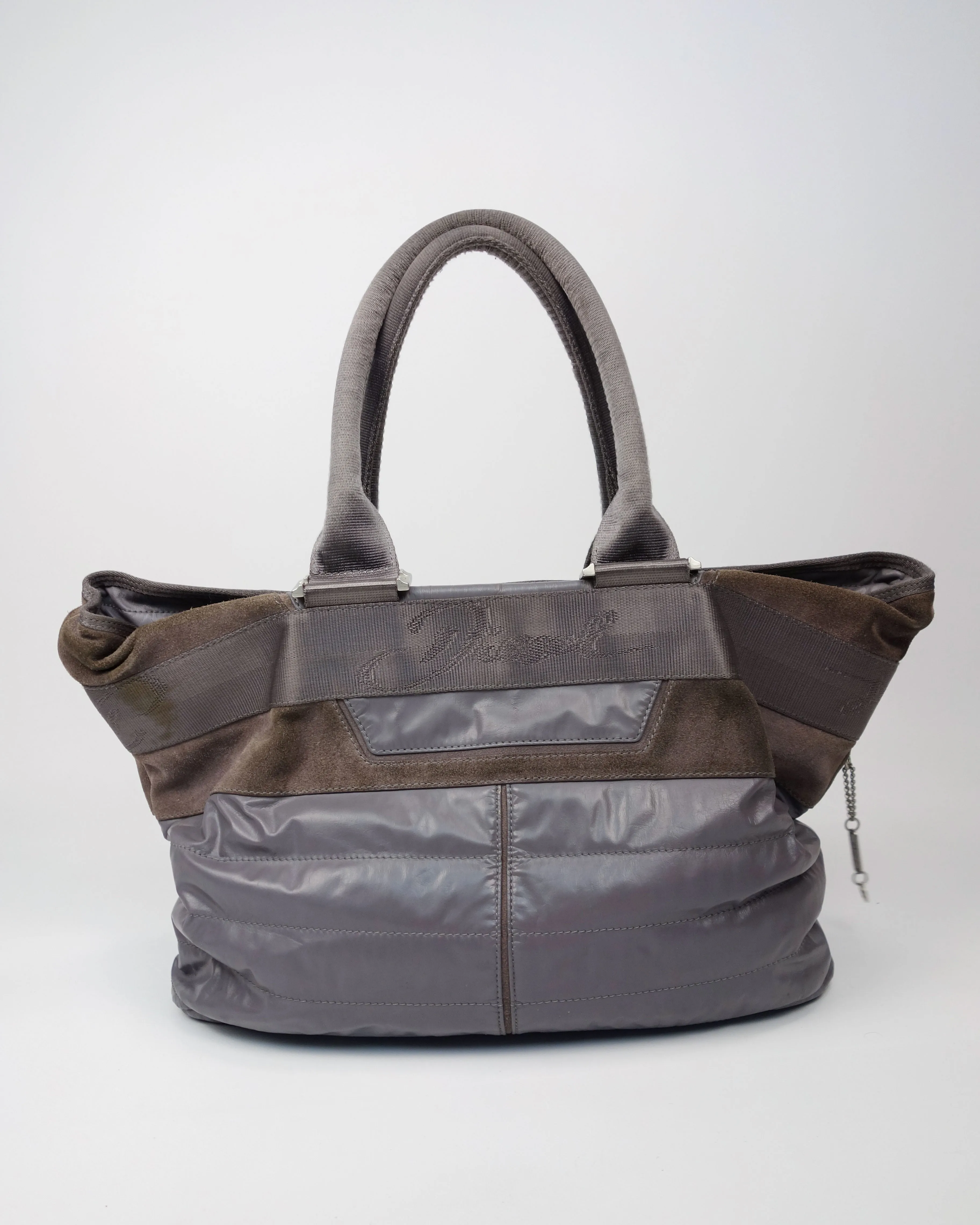 Diesel Padded 3-Texture Grey Bag 2000's