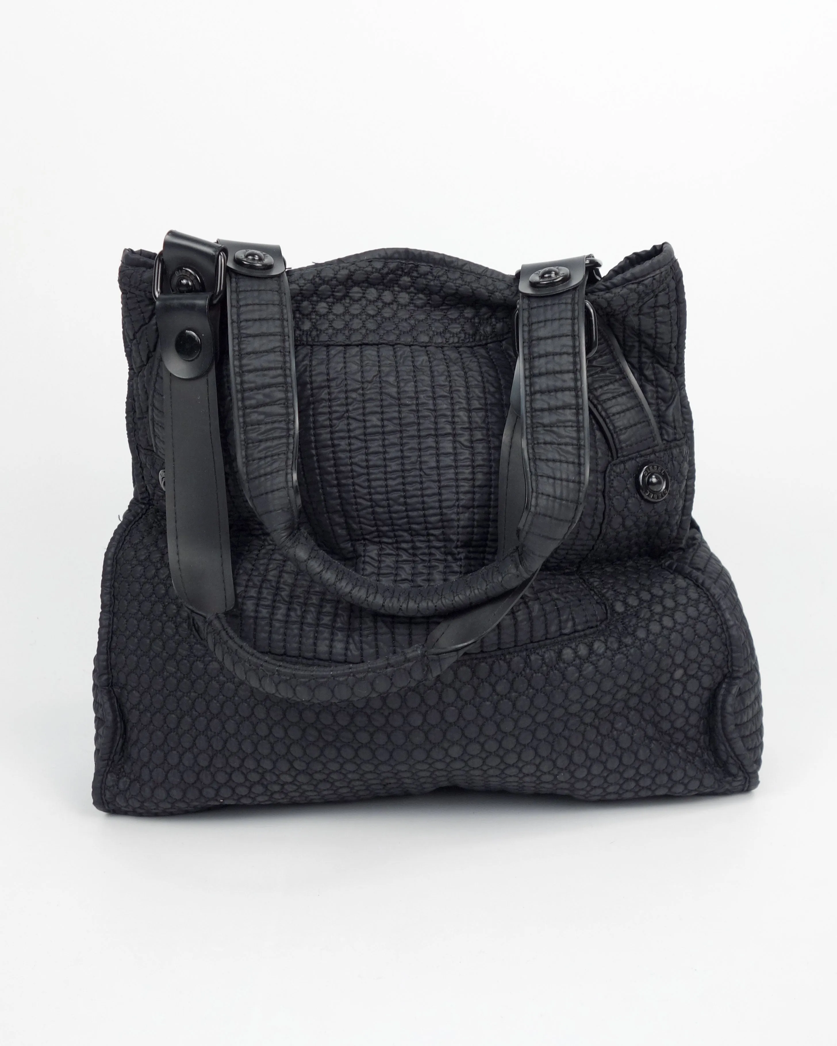 Diesel Paded Black Textured Bag 2000's