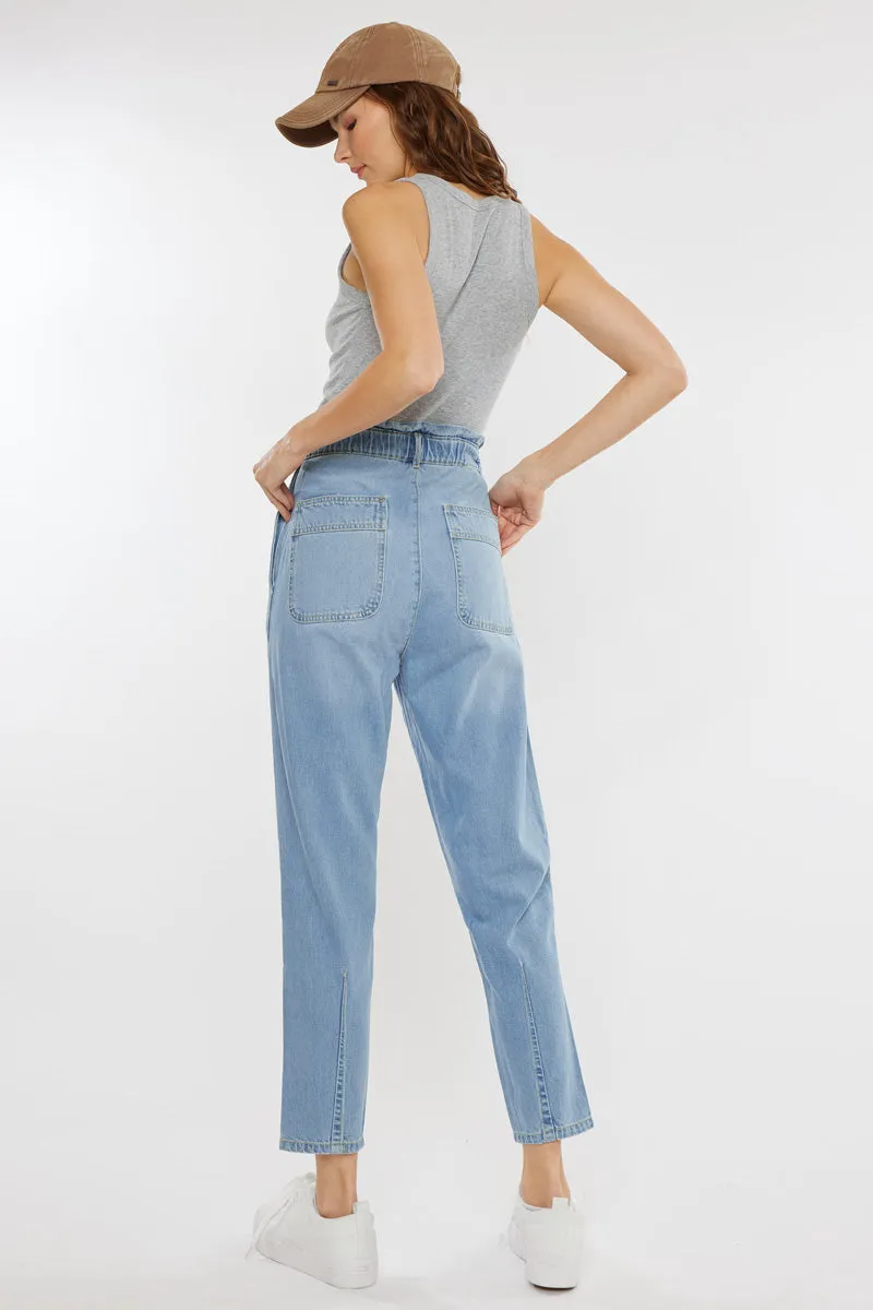 Dottie Ultra High Rise Paper Bag Slouch Fit Jeans