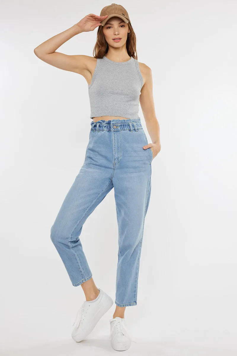 Dottie Ultra High Rise Paper Bag Slouch Fit Jeans