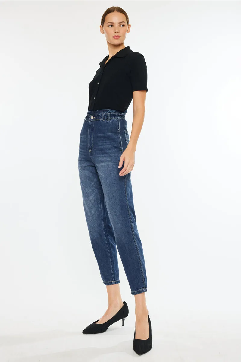 Dottie Ultra High Rise Paper Bag Slouch Fit Jeans