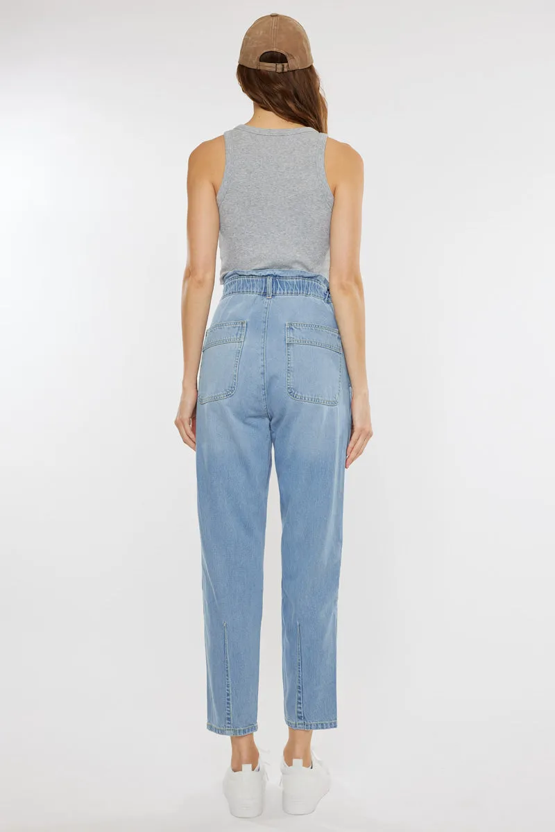 Dottie Ultra High Rise Paper Bag Slouch Fit Jeans