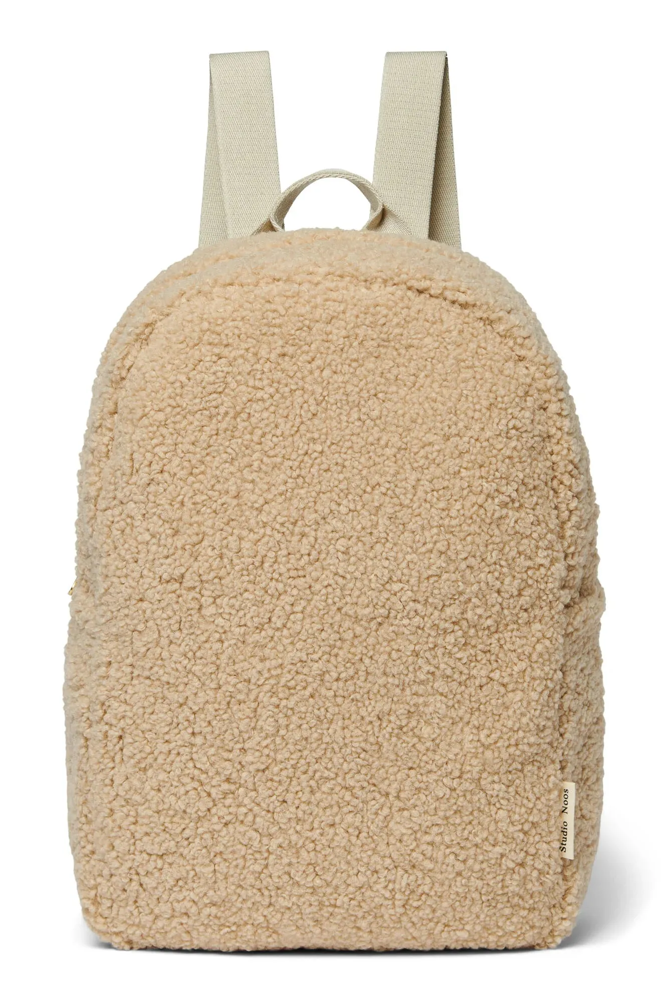 Ecru Chunky Teddy Midi Backpack