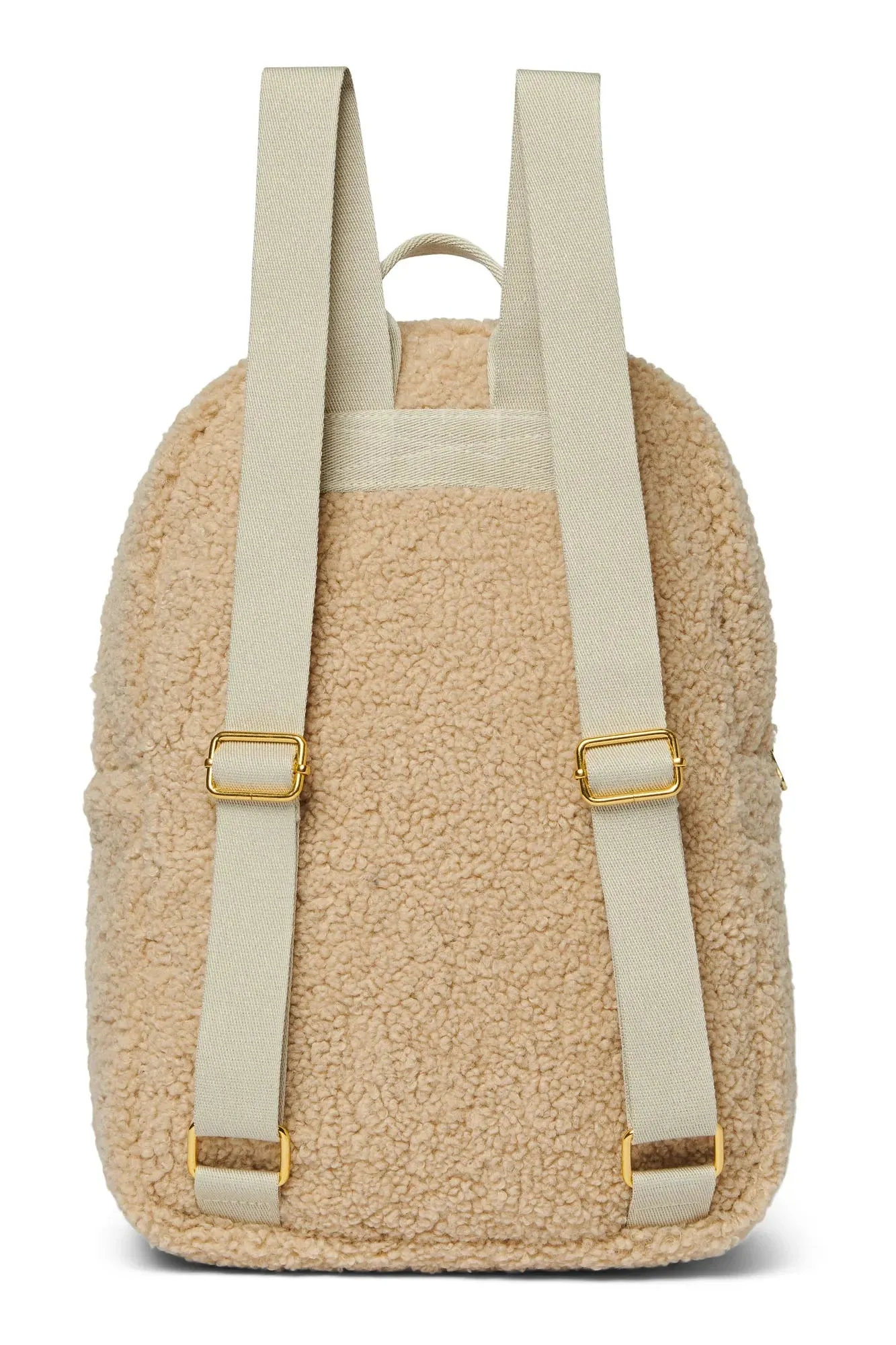 Ecru Chunky Teddy Midi Backpack